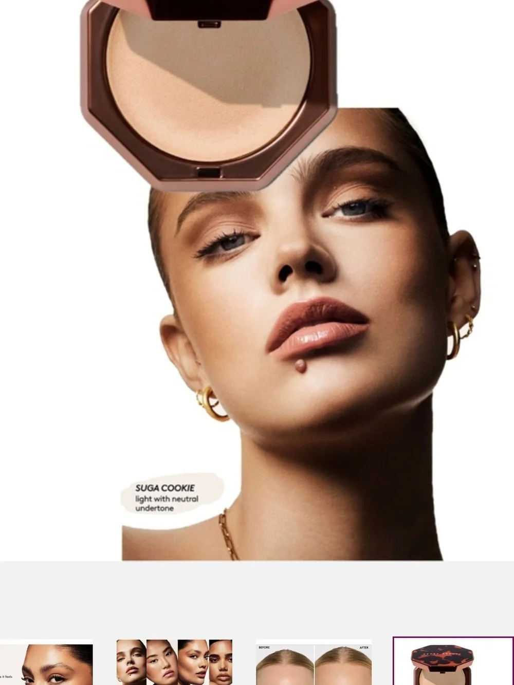 NEW Fenty Beauty Sun Stalk'r Cream Bronzer - Shade 01 Sugar Cookie